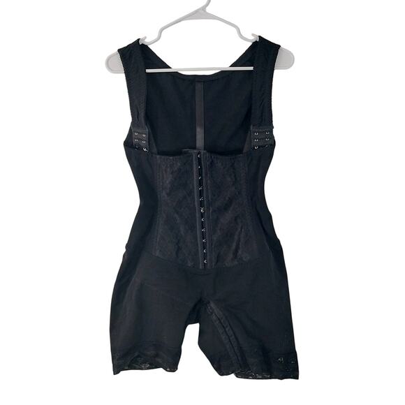 NWOT! ARDYSS! GORGEOUS BLACK ELASTIC PANEL & LACE FULL LENGTH CORSET! SZ 36 - Picture 2 of 10